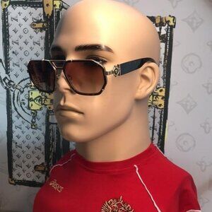 NEW AUTHENTIC Versace Havana and Gold Sunglasses VE2228 1002